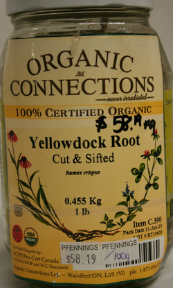 Yellow Dock - Herb Cut & Sifted